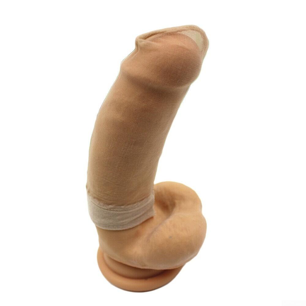 Sissy Men Gays Long Penis Sheath Sleeve Cover Up Thong Lingerie Underwear Brief