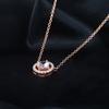 ZHOUYANG Pendants Necklace For Women Cubic Zirconia Rose Gold Neck Choker Chains Female Jewelry Gifts N317
