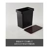 Yamazaki Jitsugyo Airtight Pet Food Stocker 12kg with Measuring Cup Black Approx. W41 X D24 X H42.5 (When Lid Is Open: Approx. H65.5) Cm Nooks Food
