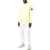 Stone Island Fw22 Solid Color Kangaroo Pocket Logo Pullover Sweatshirt Men sweatshirt Lemon-Yellow 771564120-V0031