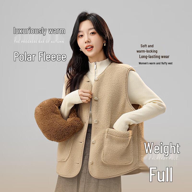 

SNOWFLYING Женский флисовый жилет с круглым вырезом M