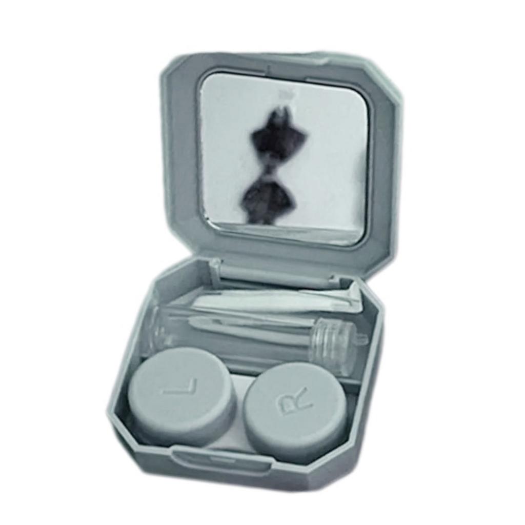 Portable Contact Lenses Case Remover Tool with Cover Travel Easy Carry Plunger Suction Cup Applies Contacts Safely