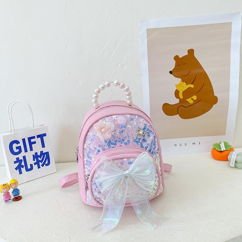 Adorable Mini Backpack For Kids With Cute Bow And Glittery Design Perfect For School And Outings
