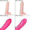 Reusable Clear Penis Extension Sleeve Girth Enhancer Delay Ejaculation Sex Toy