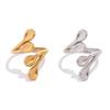 Geometrische Unregelmäßige Blatt Lange Verstellbare Ringe für Damen Herren Mode Klassisch Wasserdicht Öffnungsringe Party Schmuck Zubehör