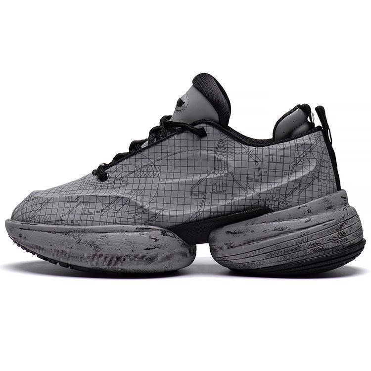 Li Ning CF Tracing Collection Low top Casual Shoes Unisex Shark Gray AGLS239-3
