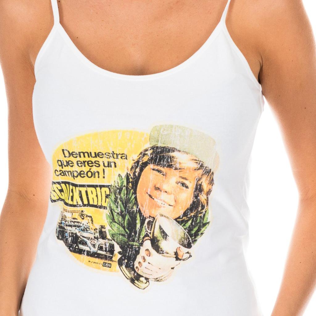 Women's Round Neck Thin Strap T-Shirt ADM0027