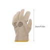 1Pair Cowhide Electric Welding Protective Gloves Wear-Resistant Anti-Scald Industrial Protective Gloves
