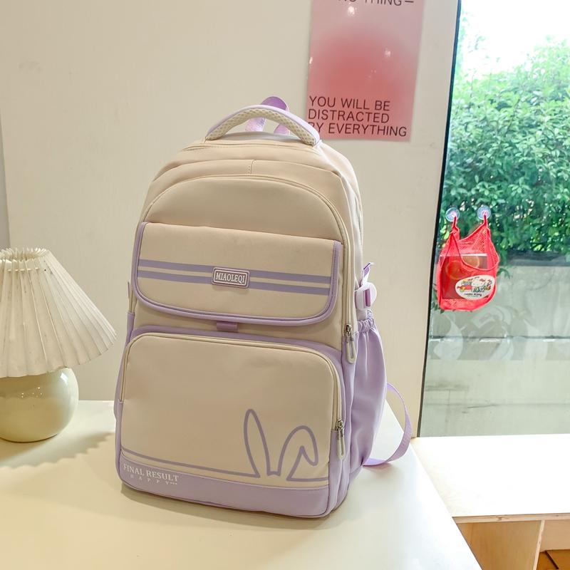 Женский рюкзак большой вместимости нейлоновый водоотталкивающий студенческий цветной — фото 12