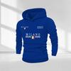 Italy MILANO Milan Multi-Position Flag Letter Hooded Sweater Men's Casual Shoulder Hoodie