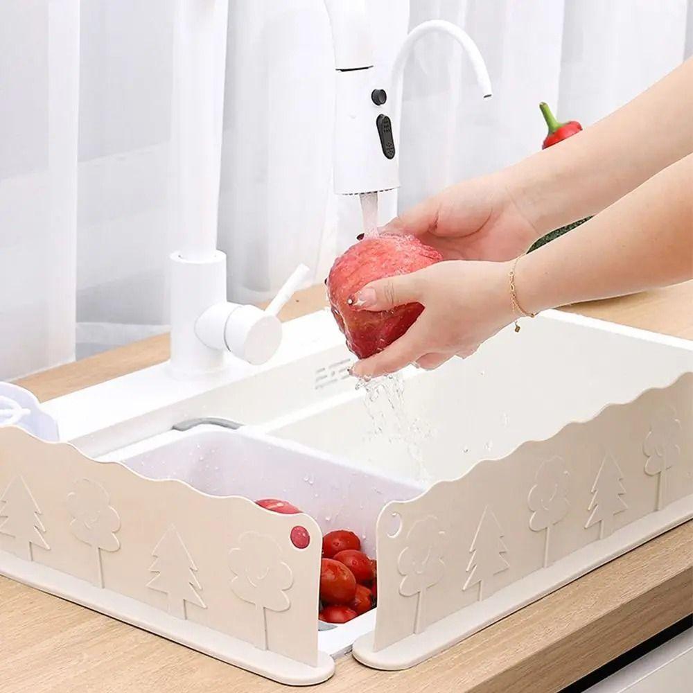 Soft Kitchen Water Baffle Flexible Water Baffle Plate Water Device Sink Splash Guard  Household