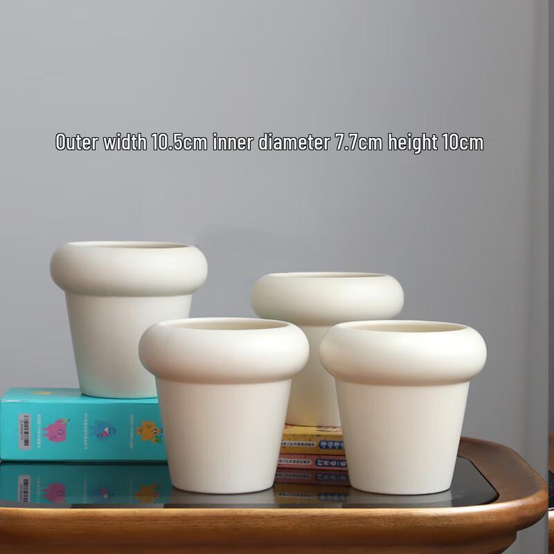 

XJ Nordic Ceramic Mushroom Planter Pot Set