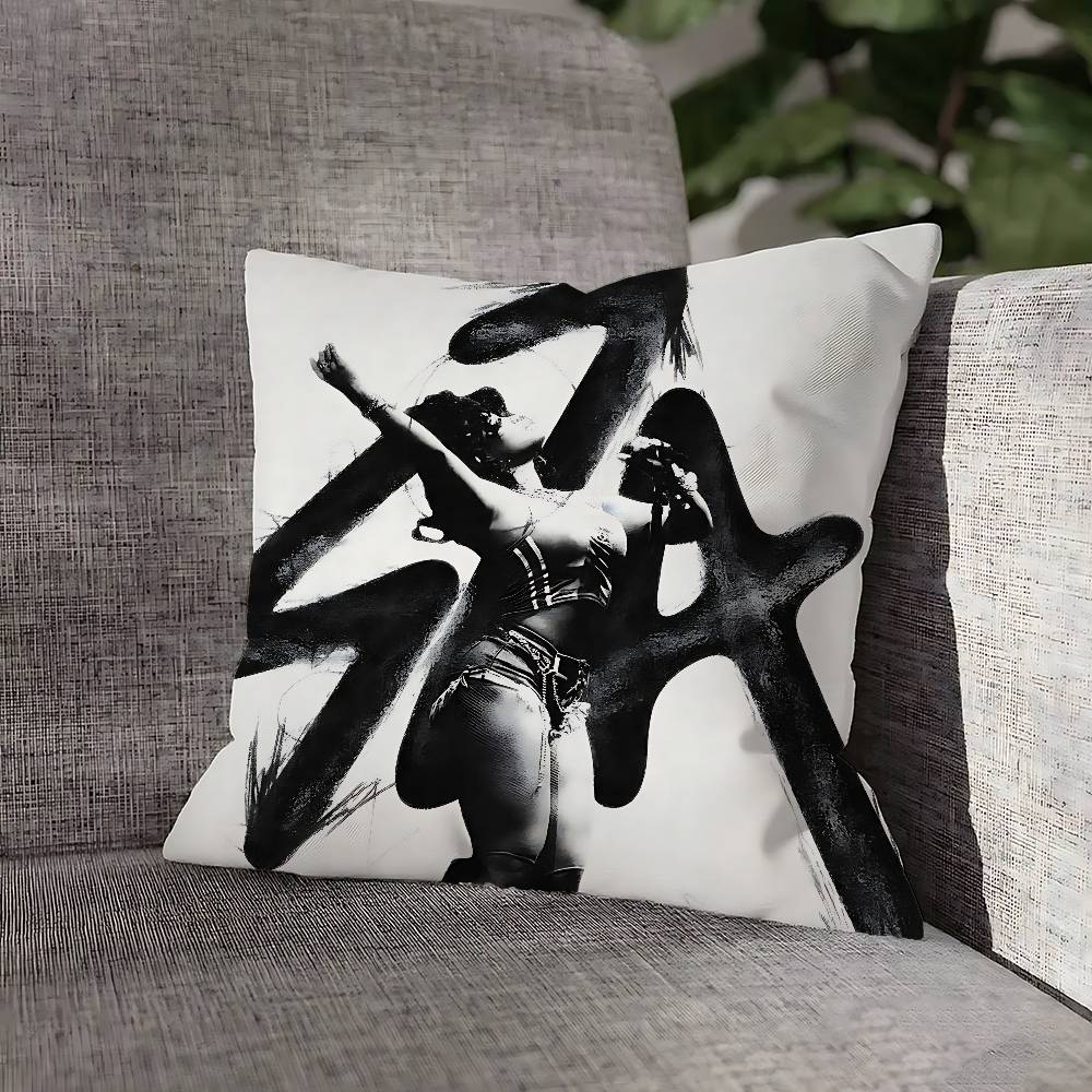 S-SZA SOS Throw Pillow Case For 45x45cm 40x40cm 30x30cm 50x50cm 55x55cm Square Home Pillowcase Case