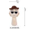 25cm Sprunki Plush Toy, Horror Game Plush Toy, Soft Stuffed Animal Pillow Figure, Christmas Birthday Gift for Adults and Kids (Tan (Tuner))