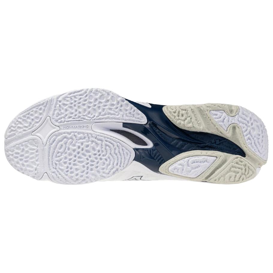 Mizuno Wave Lightning Volleyball Shoes Unisex White Blue V1GA260055