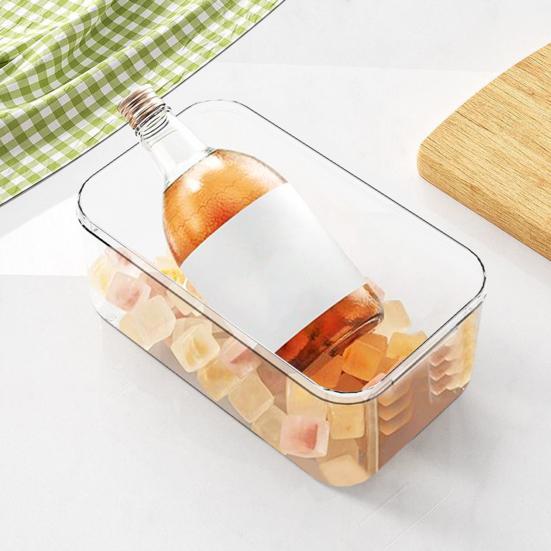 Yousheng Ice Cube Tray with Lid And Bin Large Capacity Ice Cube Mold for Freezer Stackable BPA Free Easy Release Ice Maker for Chilling Drinks Coffee