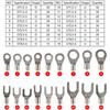 420PCS Bare Cold Crimp Wire Terminals Assortment Box, Uninsulated Copper Cable Crimp Connectors Kit