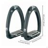 Stirrups AntiSlip Horse Riding Textured Tack for Equestrians, Riders, Jumping, Training