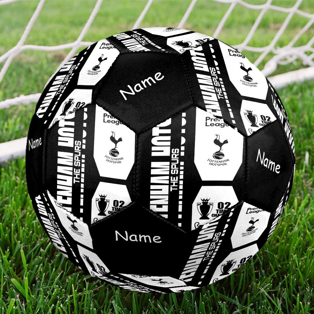 Individueller Name Tottenham Hotspur Thema Größe 5 Fußball, Geeignet für Indoor- und Outdoor-Spiele, ein Geschenk für jeden geeignet.