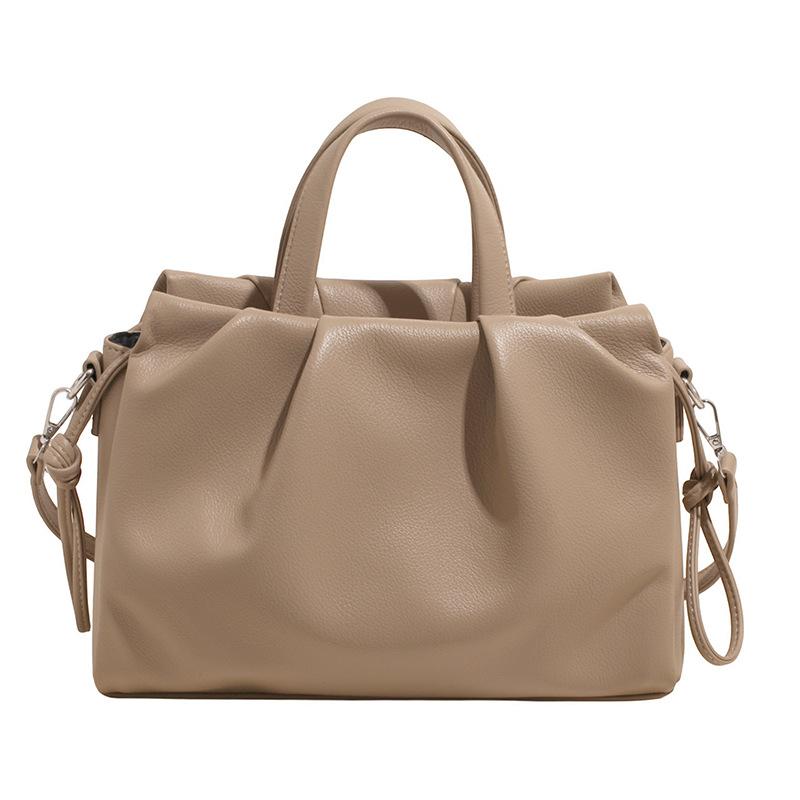Large Capacity Pleated Handbag Cloud Bag Women's Autumn New Fashion Simple Commuter Messenger Bag