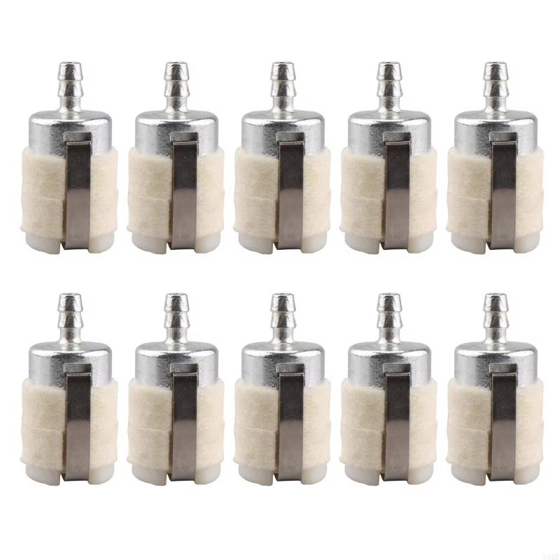 10 Replacement Fuels Filters 3/16" Straight Fit For 5mm Fuels Line 2 Strokes Outdoor Power Equipment