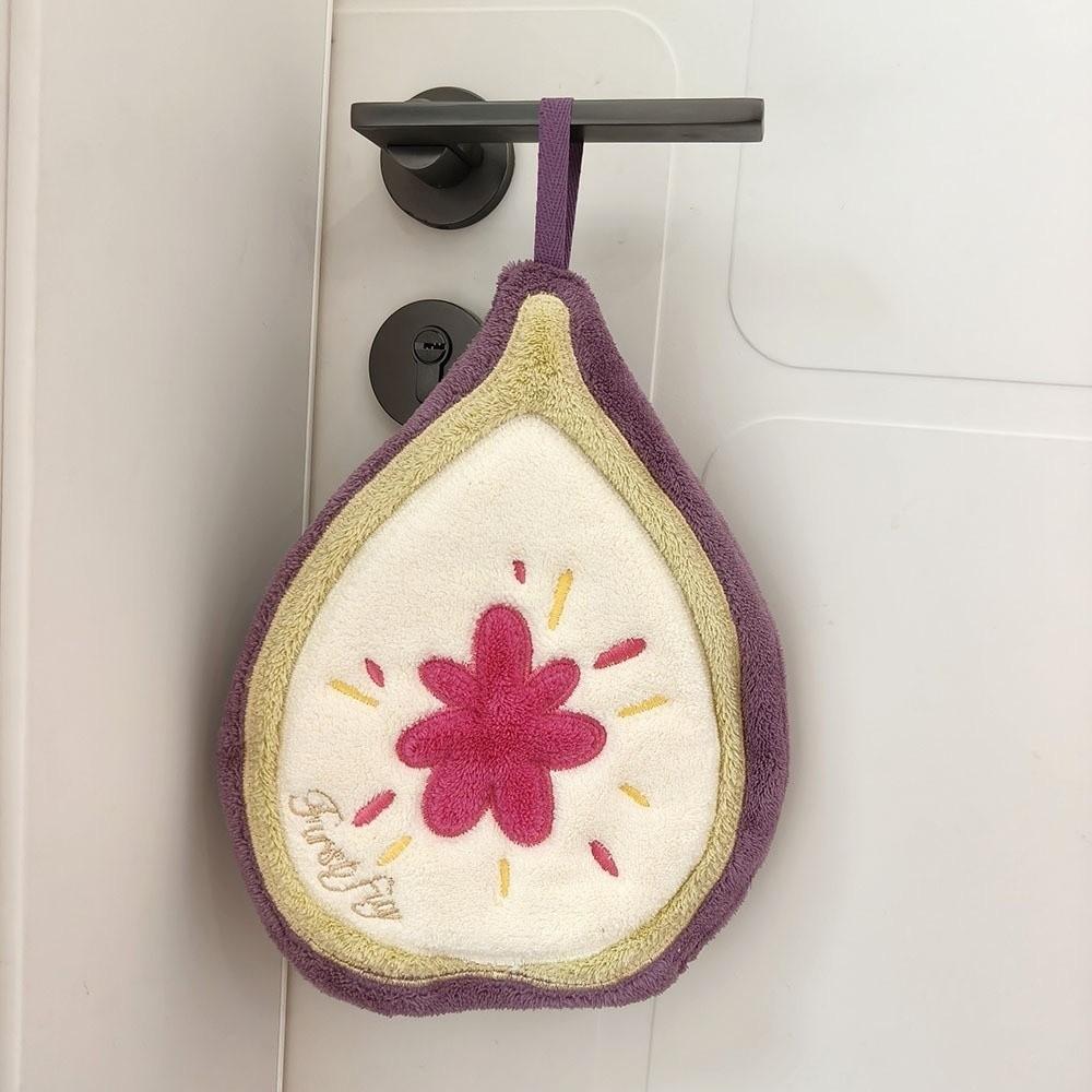 Quick-Dry Hand Towel Fruit Design Bathroom Towel New Kitchen Towel
