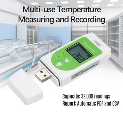 KKmoon Data Logger Multi-use USB Temperature Datalogger Reusable TEMP Recorder with 32,000 Record