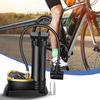 Lightweight Bike Foot Pump With Pressure Gauge, 120PSI Portable Car Tire Inflator For Motorcycle Sedan SUV Bike Electric Toys