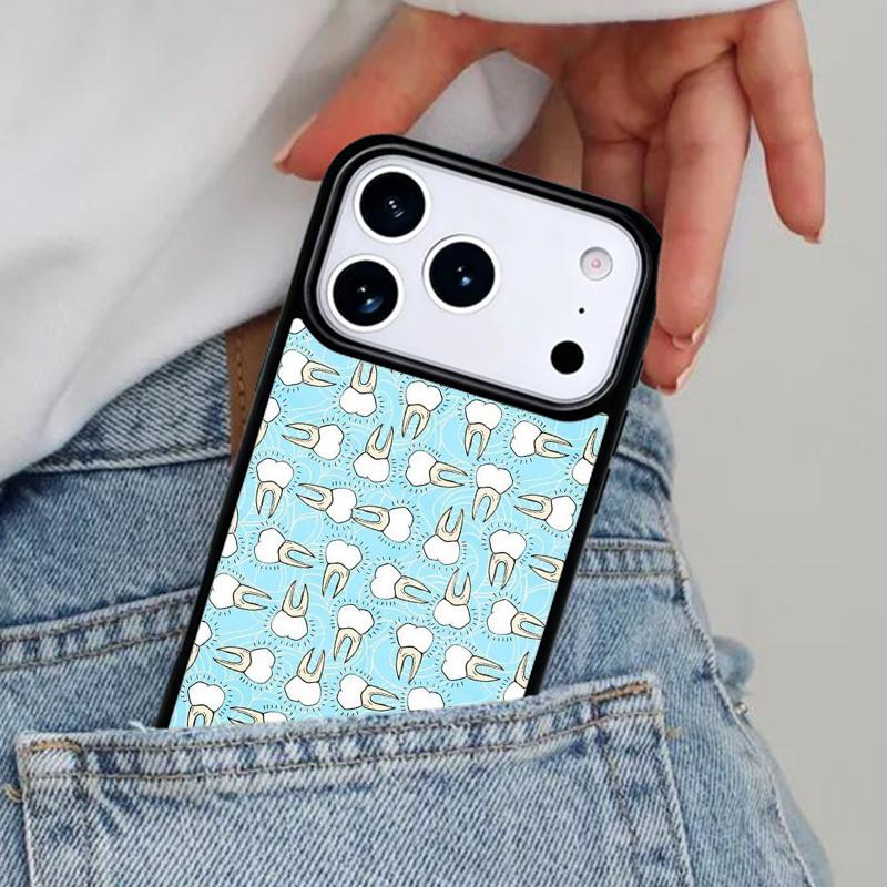 Dentist Dental Tooth Soft Phone Case for iPhone 16e 15 14 13 12 17 Pro Max Plus Air 17pro Cover Coque