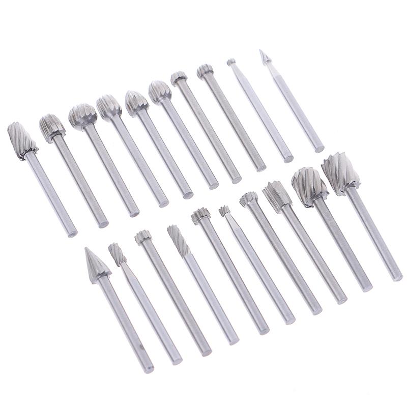 20 szt. Zestaw trzpieni obrotowych z węglika wolframu do szlifierki ciśnieniowej 3 * 40 mm