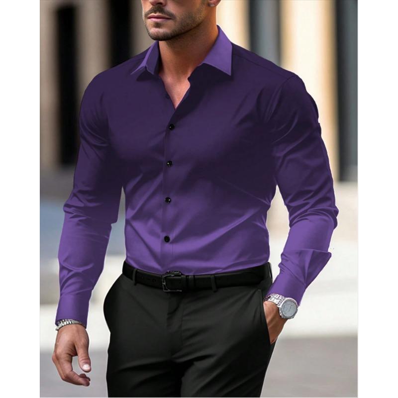Gradient Men's Clothing Soft and Comfortable Men's Shirt Summer Hawaiian Shirt High Quality Men's Clothing Fashion Button Design
