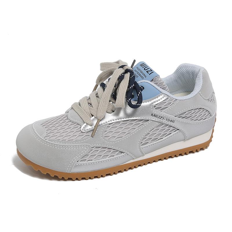 Fashion Mesh Womens Shoes Summer New Breathable Comfortable Casual Shoes Retro Color Matching Sneakers Women Fashion Casual Running Shoe