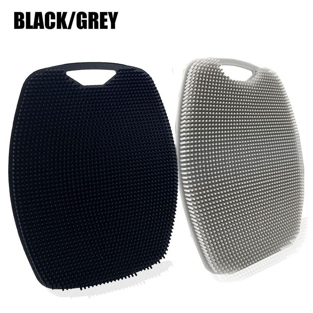 1Pcs Soft Massage Bath Brush Black Grey Body Cleansing Scrubber  Bath Supplies