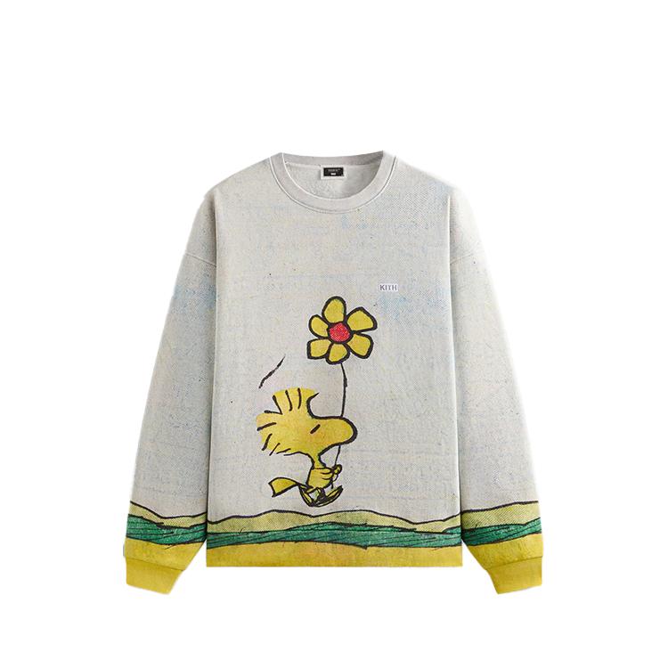 

Kith Для Peanuts Woodstock Комикс Нельсон Свитшот Мел Мужские Топы Серый KHM033379-410 M