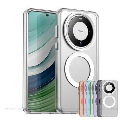 For Huawei Mate 60 Pro Case Cover Huawei Mate 60 Pro Capas Annular Magnetic Matte Wireless Charging Fundas Huawei Mate 60 Pro
