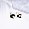 Autumn Trendy 2021 Heartinspired Earrings In Red Or Black For Stylish Gifting