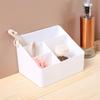 Simple Brush Colored Pen Marker Desktop Stationery Storage Box Multi-Functional Three Squares Desktop Sundries Storage Holder