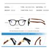 New Vintage Imitation Wood Reading Glasses Men Presbyopic Spectacles Frames Women Anti Blue Light Lens Eyeglasses 0to+3.0