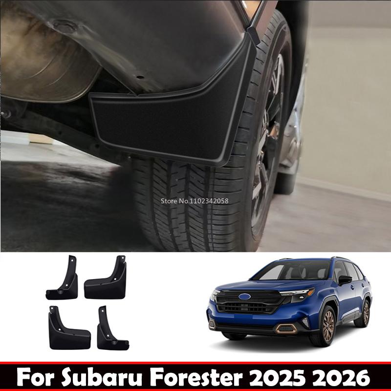 For Subaru Forester 2024 2025 26 Mudguards ABS Plastic Fender Cover Flares Splash Guard Cover Exterior Mud Flap Auto Accessories