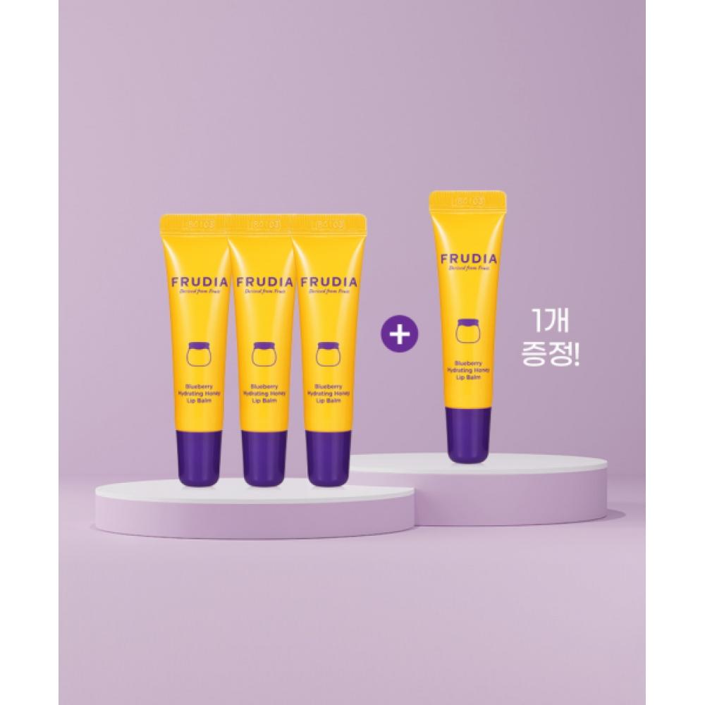 Frudia [exfoliating] Blueberry Hydrating Honey Lip Balm Tube 3+1