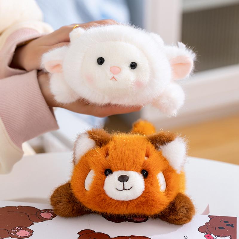 Liebes Kleines Tier Gute Freunde Serie Plüschtiere Flauschiges Liegendes Kaninchen Panda Pinguin Faultier Schweinchen Puppe Mini Schreibtisch Haustiere