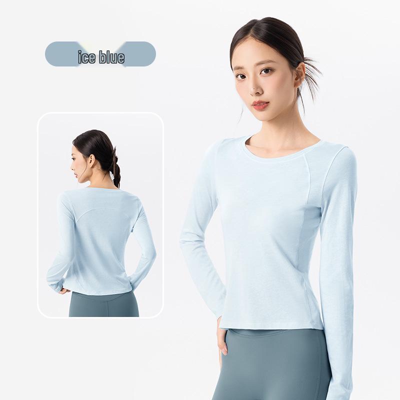 Women's Customized Slimming Long Sleeve Yoga Top - Breathable Fitness Sportswear for Pilates and Running