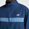 New Balance Men's Sport Essentials Running Coat Jacket (MJ41243) Shoreline Blue - Windproof, Water Repellent, Quick Dry (sizeM)