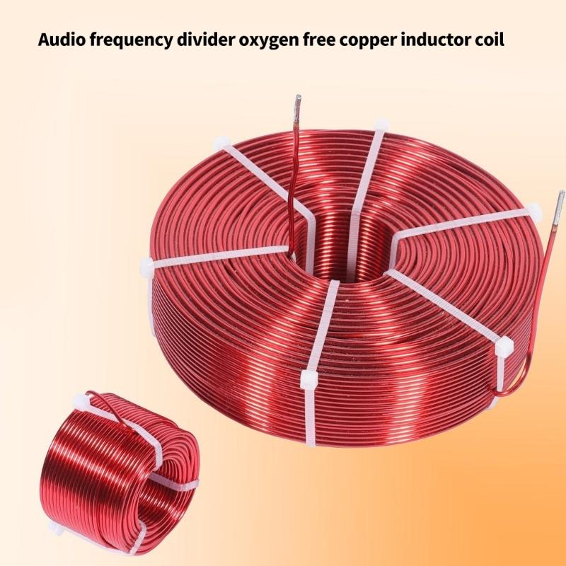 4N Copper Coil Inductor 1.0mm Diameter 0.1mH to 0.9mH for Speaker Crossover Minimizing Loss Enhancing Auditory