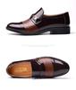 Men's Spring & Autumn Perforated Formal Leather Shoes with Plus Velvet Lining