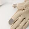 Winter Warm Pu Leather Gloves Women Cute Thick Outdoor Cycling Driving Windproof Cold-Proof Gloves Touchscreen Gloves