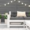Garden Sofa with Armrests and Side Table Solid Pine Wood