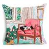 Nordic art bouquet printed pattern cushion cover for home living room sofa bedroom decoration throw pillow pillowcase