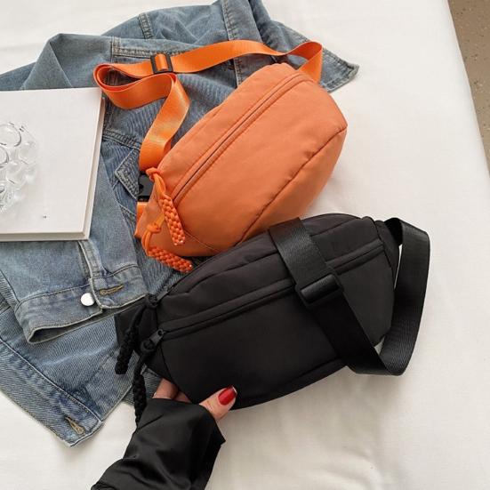Woman Crossbody Fanny Pack Waist Bag with Adjustable Strap Multiple Zippered Pockets Casual Waist Wallet for Sports Travel Vacation