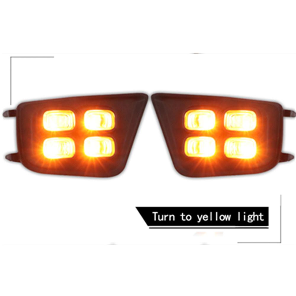 For 2012-2015 Toyota Tacoma Drl Led Daytime Running Lamps With Turn Signal Light